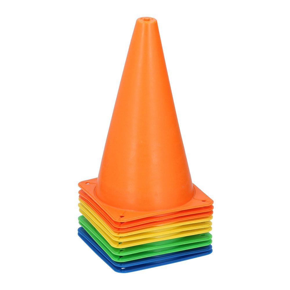 CONOS DE ENTRENAMIENTO DE PLASTICO Ø14 x 23,5 cm, 10 uds - Imagen 2