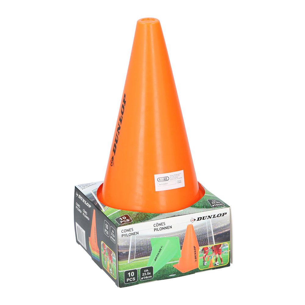 CONOS DE ENTRENAMIENTO DE PLASTICO Ø14 x 23,5 cm, 10 uds - Imagen 4
