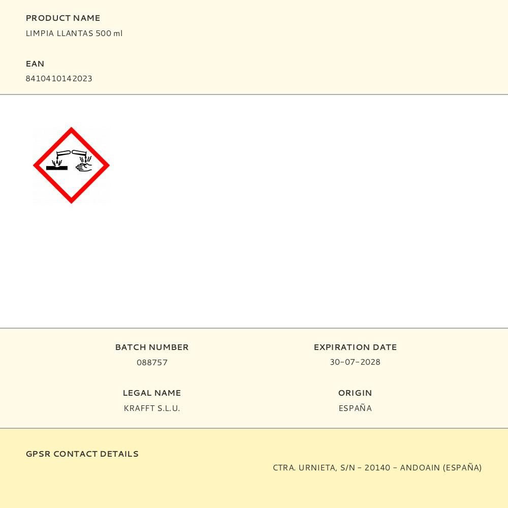 LIMPIA LLANTAS 500 ml - Imagen 2