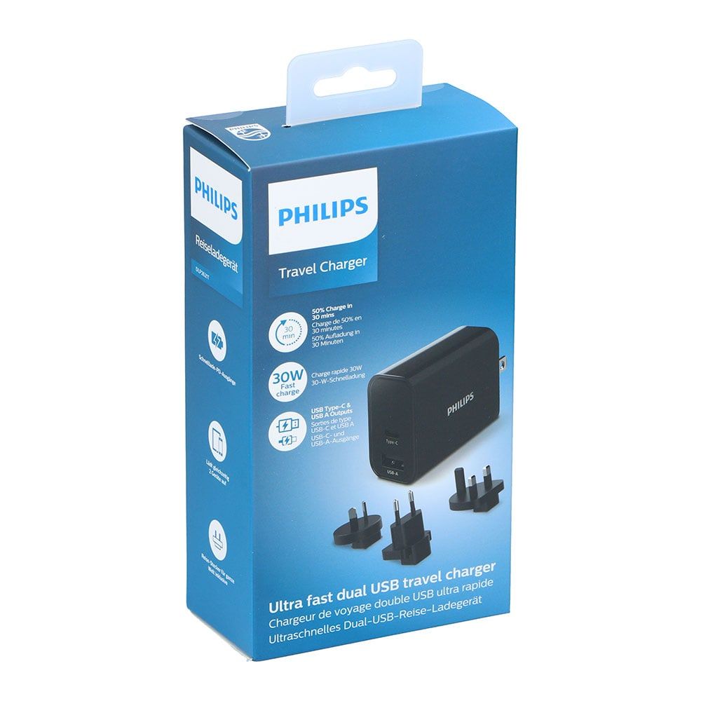 CARGADOR DE VIAJE ULTRA RAPIDO CON ACCESORIOS PHILIPS - Imagen 2