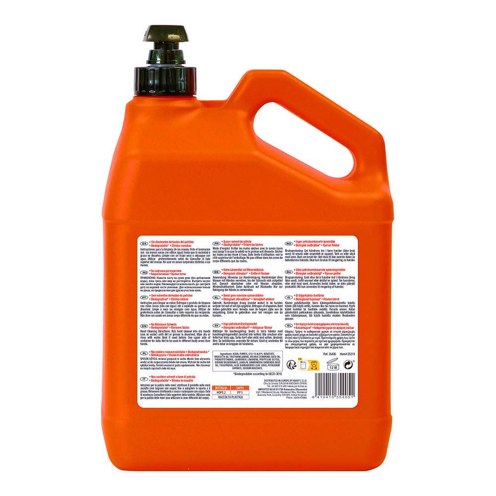 JABÓN MECÁNICO LAVAMANOS FAST ORANGE 3,785 l - Imagen 2