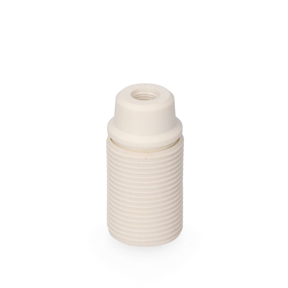 PORTALÁMPARAS ROSCADO E-14 250V BLANCO (ENVASADO)