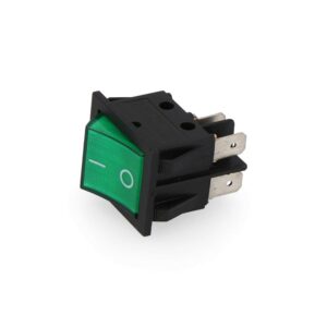 INTERRUPTOR BIPOLAR 15A 250V VERDE (ENVASADO)
