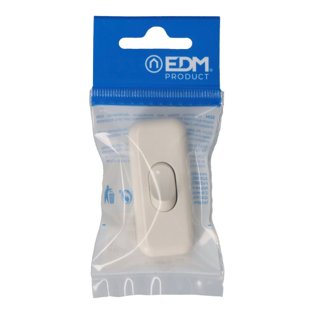 INTERRUPTOR DE PASO 3A BLANCO EDM (ENVASADO) - Imagen 2