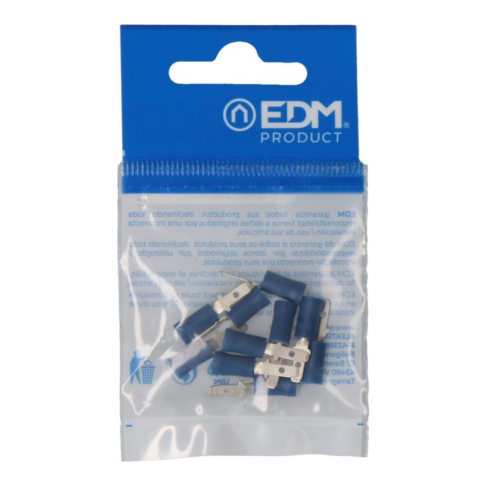TERMINAL FASTON PREAISLADO MACHO 2,8 mm, BLISTER 10 uds - Imagen 2