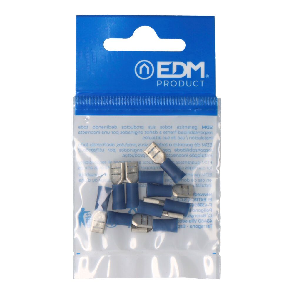 TERMINAL FASTON PREAISLADO HEMBRA 4,8 mm, BLISTER 10 uds - Imagen 2