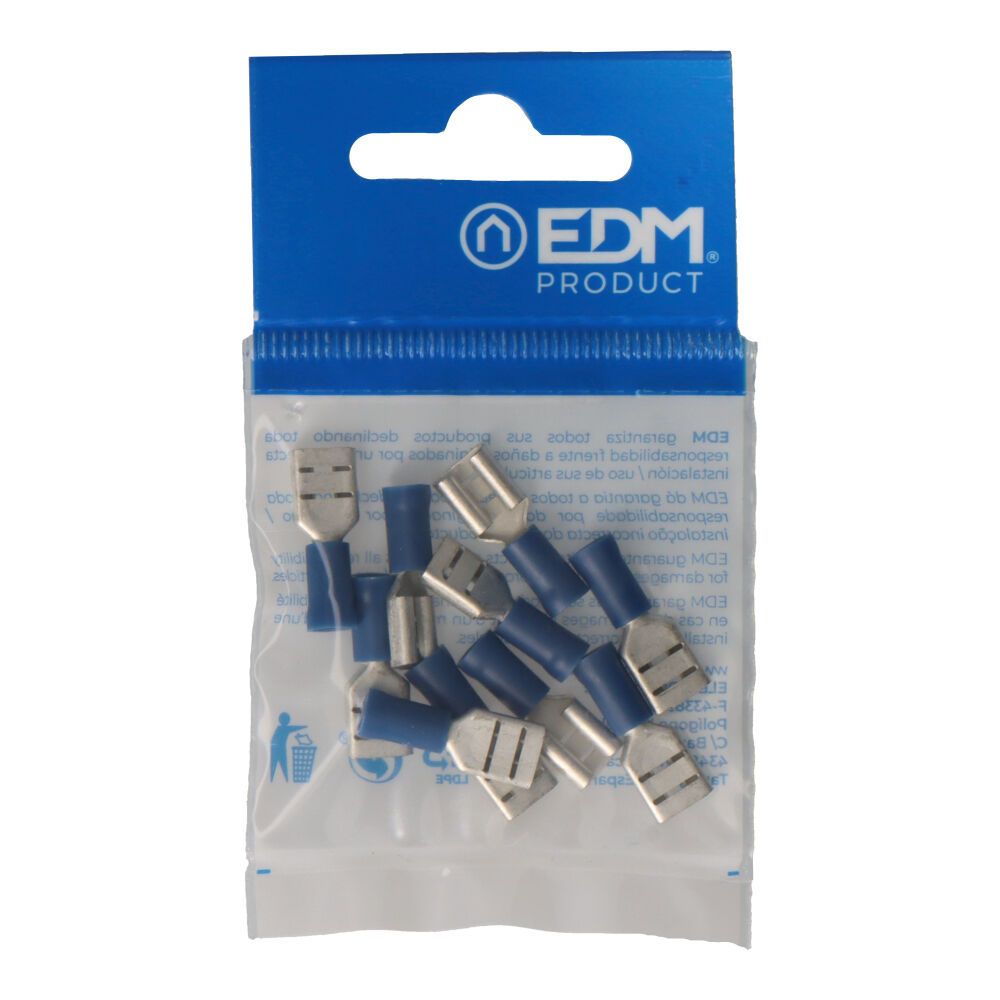 TERMINAL FASTON PREAISLADO HEMBRA 6,3 mm, BLISTER 10 uds - Imagen 2