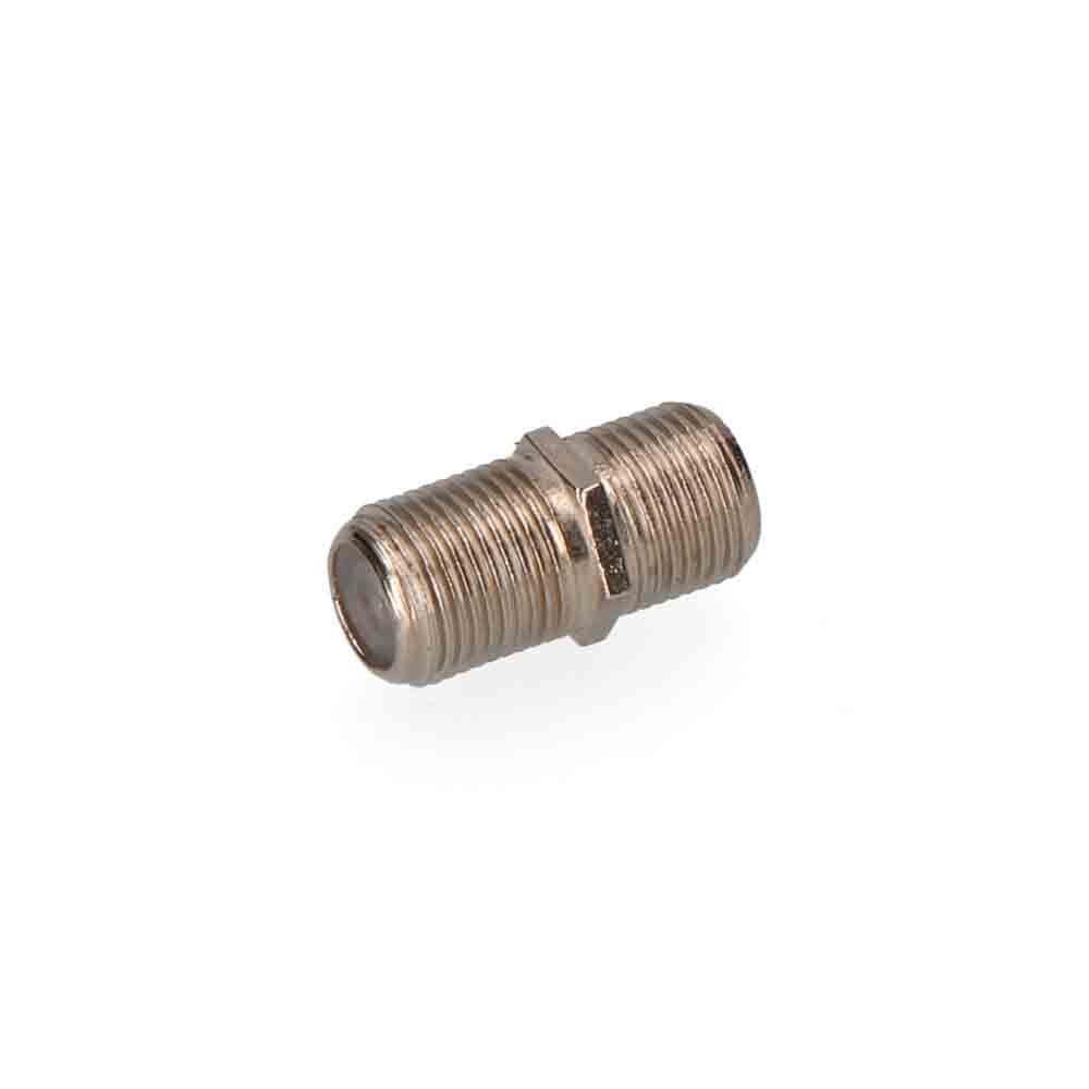 CONECTOR EMPALMADOR "F" MACHO-MACHO PARABOLICA ENVASADO EDM