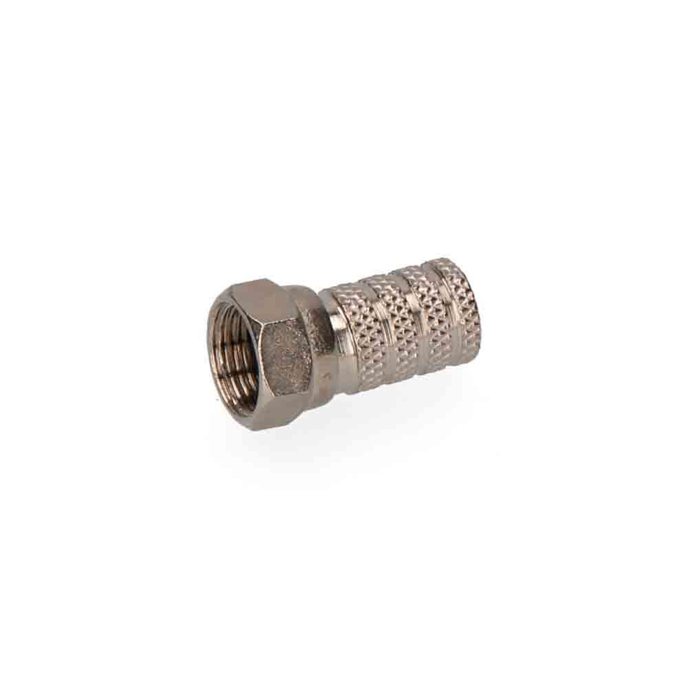 CONECTOR "F" PARABOLICA METALICO EDM ENVASADO