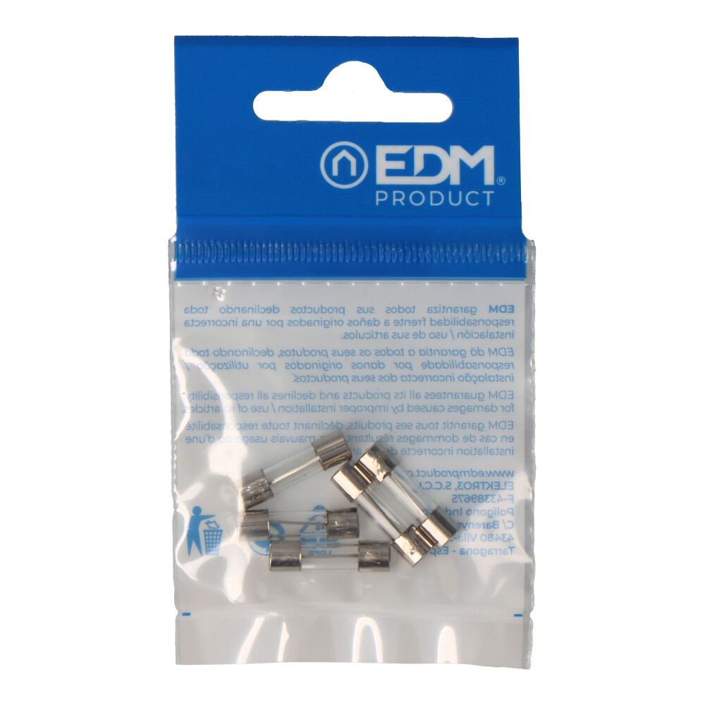 FUSIBLE 5 x 20 mm 16 A, ENVASADO 5 uds - Imagen 2
