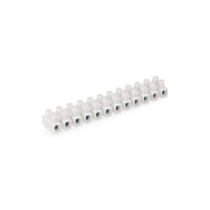 REGLETA DE CONEXION DE 10 mm , 12 CONECTORES, HOMOLOGADA, BLANCA (ENVASADA)
