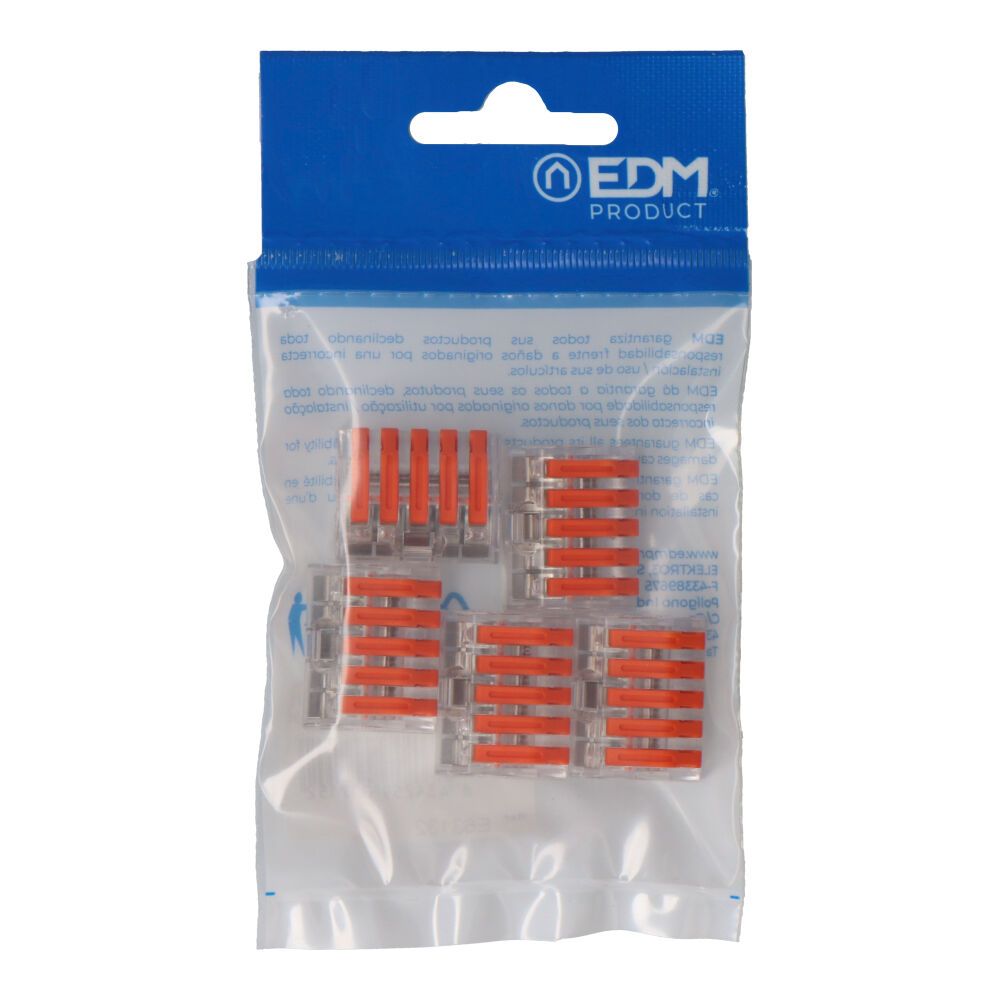 CONECTOR EMPALME 5 TOMAS DE 0,75A 2,5mm, 5 uds - Imagen 2
