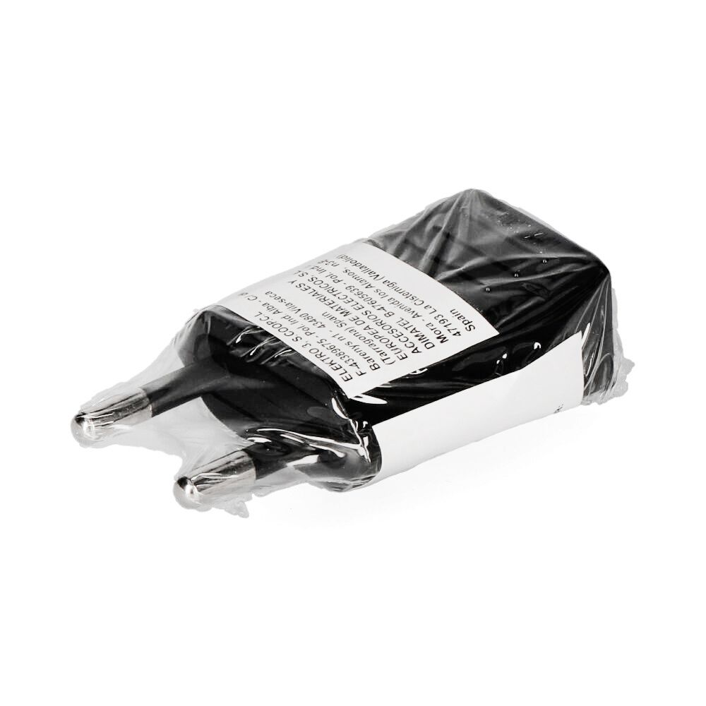 CLAVIJA 10A 250V NEGRA 4mm (RETRACTILADA) EDM - Imagen 2