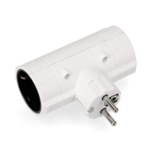 CLAVIJA DOBLE ECONOMICA T/TL 16A 250V 4,8mm (RETRACTILADA) EDM